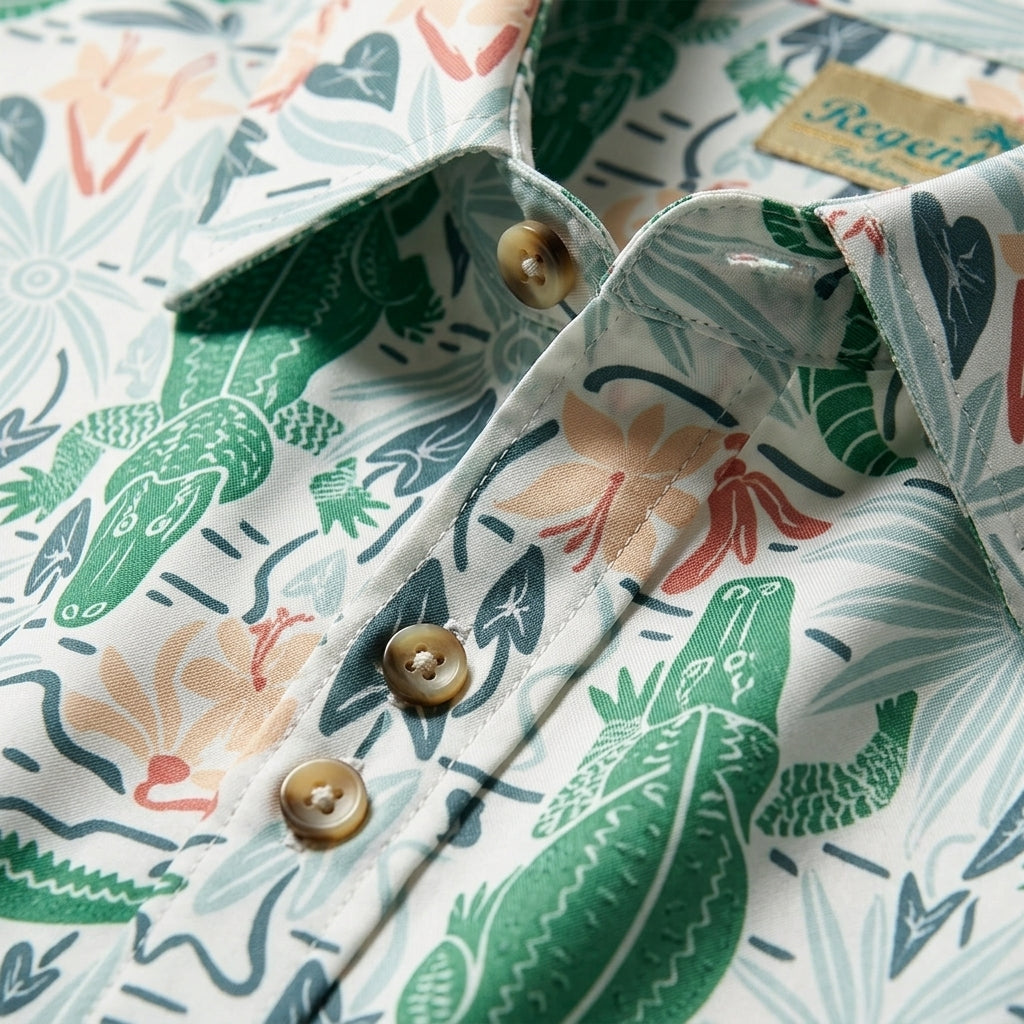 Palermo Casual Alligator Print Shirt