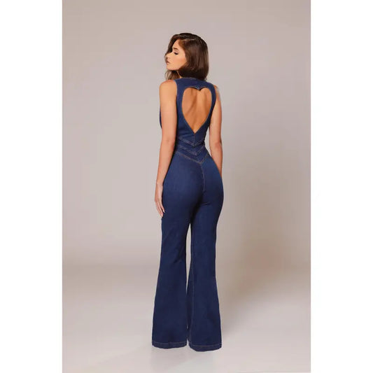 Glamorous flared Hollywood-style jumpsuit for women | Dallas