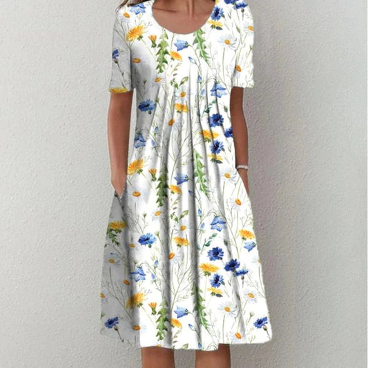 Soft everyday tummy-coverage comfort dress for women | Gigi