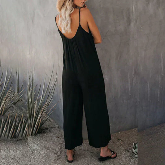 Casual loose fit pull-on jumpsuit for women | Wendy