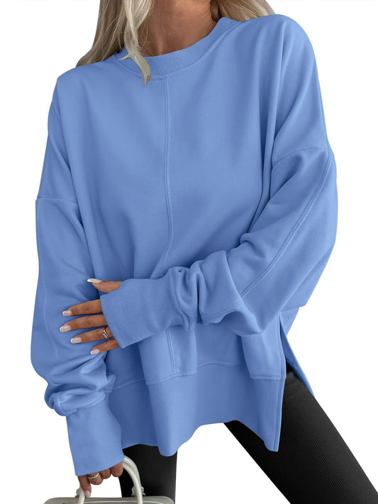 Comfy oversized long-sleeve everyday sweatshirt for women | Gwen