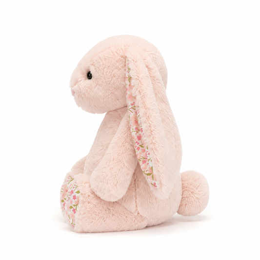 Pink Floral Bonnie Bunny Plush Toy – Pink 31cm