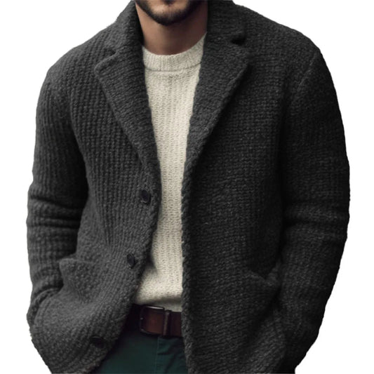 Men’s regular-fit cardigan with buttons | Derek