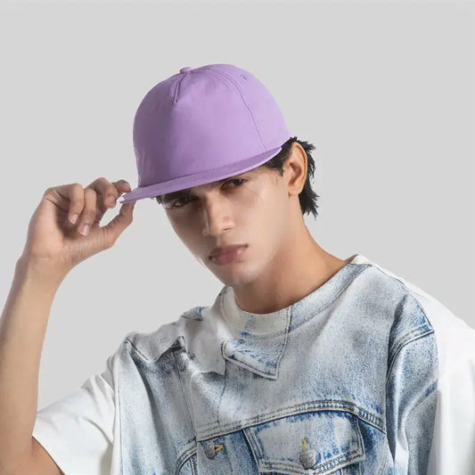Flat Brim 5-Panel Nylon Camper Cap