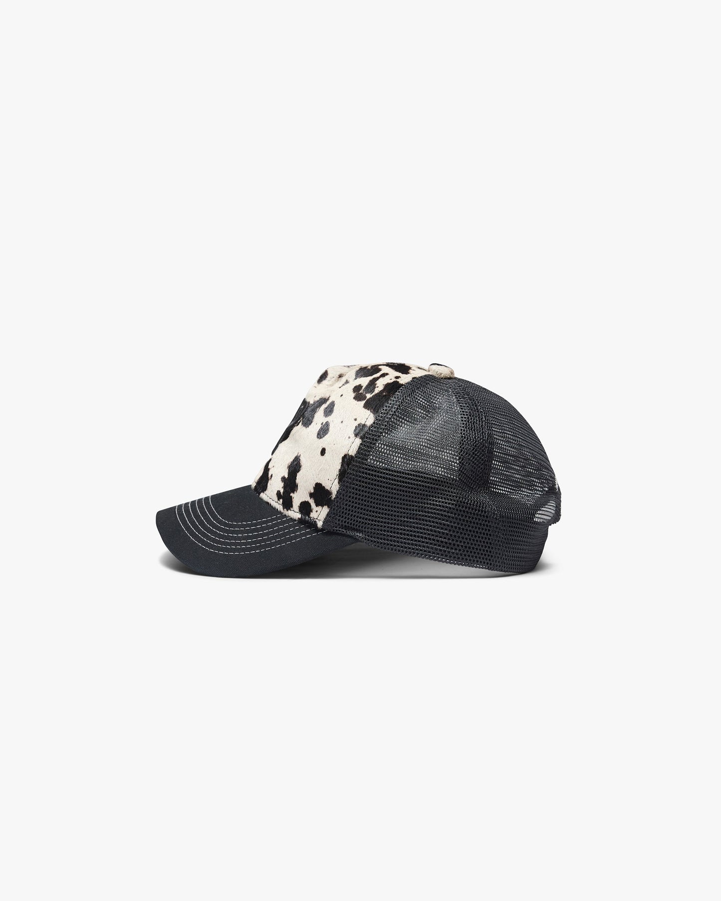 Cowhide Print Trucker Cap