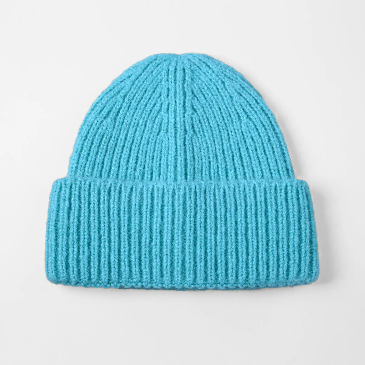 Cuffed Knit Mohair Blend Beanie Hat