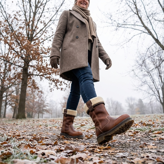 Cosy fur-lined warm winter boots for women | Valerie