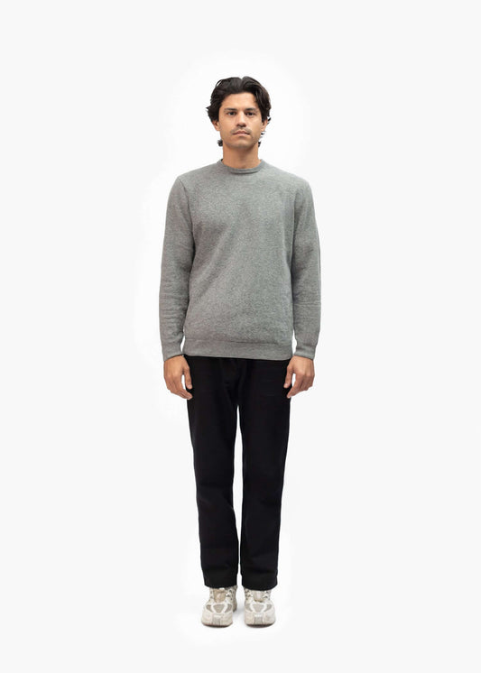 Merino Wool Blend Knit Sweater