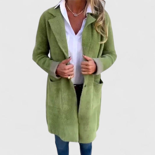 Valesse | Women's Tailored Two Button Blazer with Flap Pockets