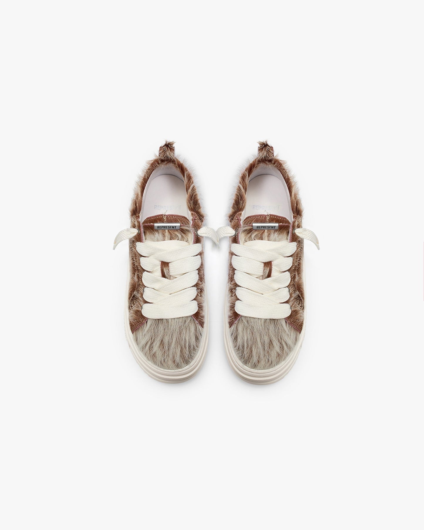 Pony Hair Leather Low-Top Sneakers