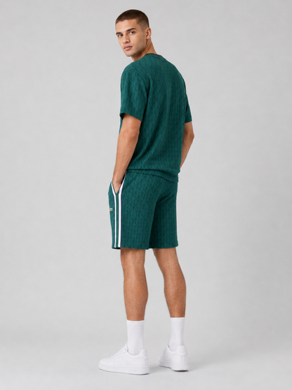 Green Cotton T-Shirt & Shorts Set