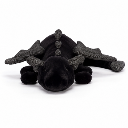 Black Dragon Plush Toy – 50cm