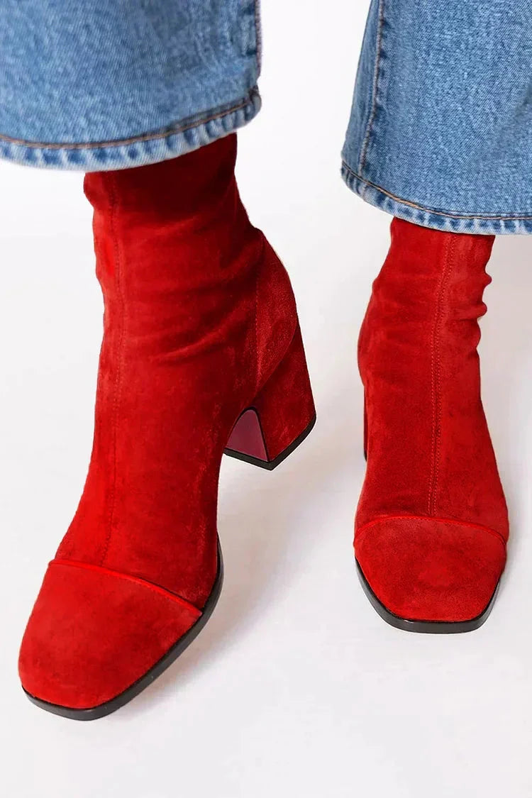 Elegant grace-step heeled ankle boots for women | Aria