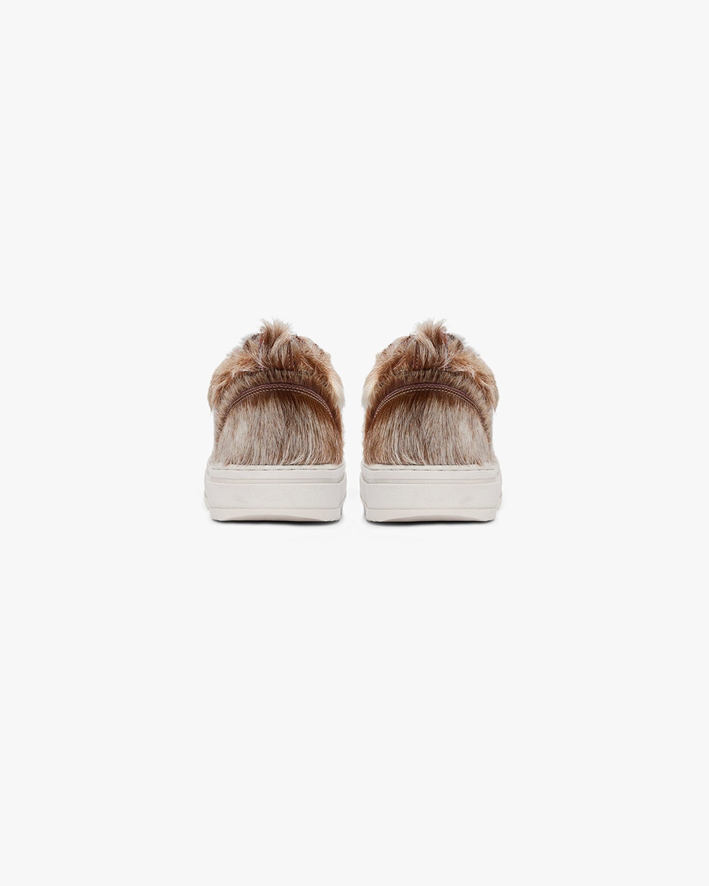 Pony Hair Leather Low-Top Sneakers