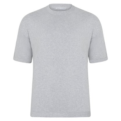 Womens Lightweight Cotton Oversized Knitted T-Shirt