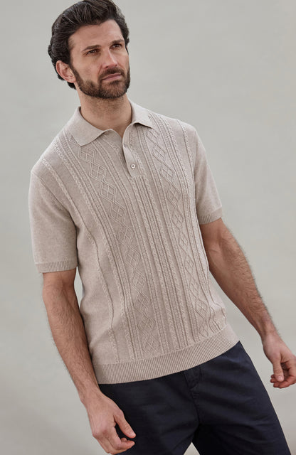 Mens Midweight Cotton Fishermans Polo Shirt