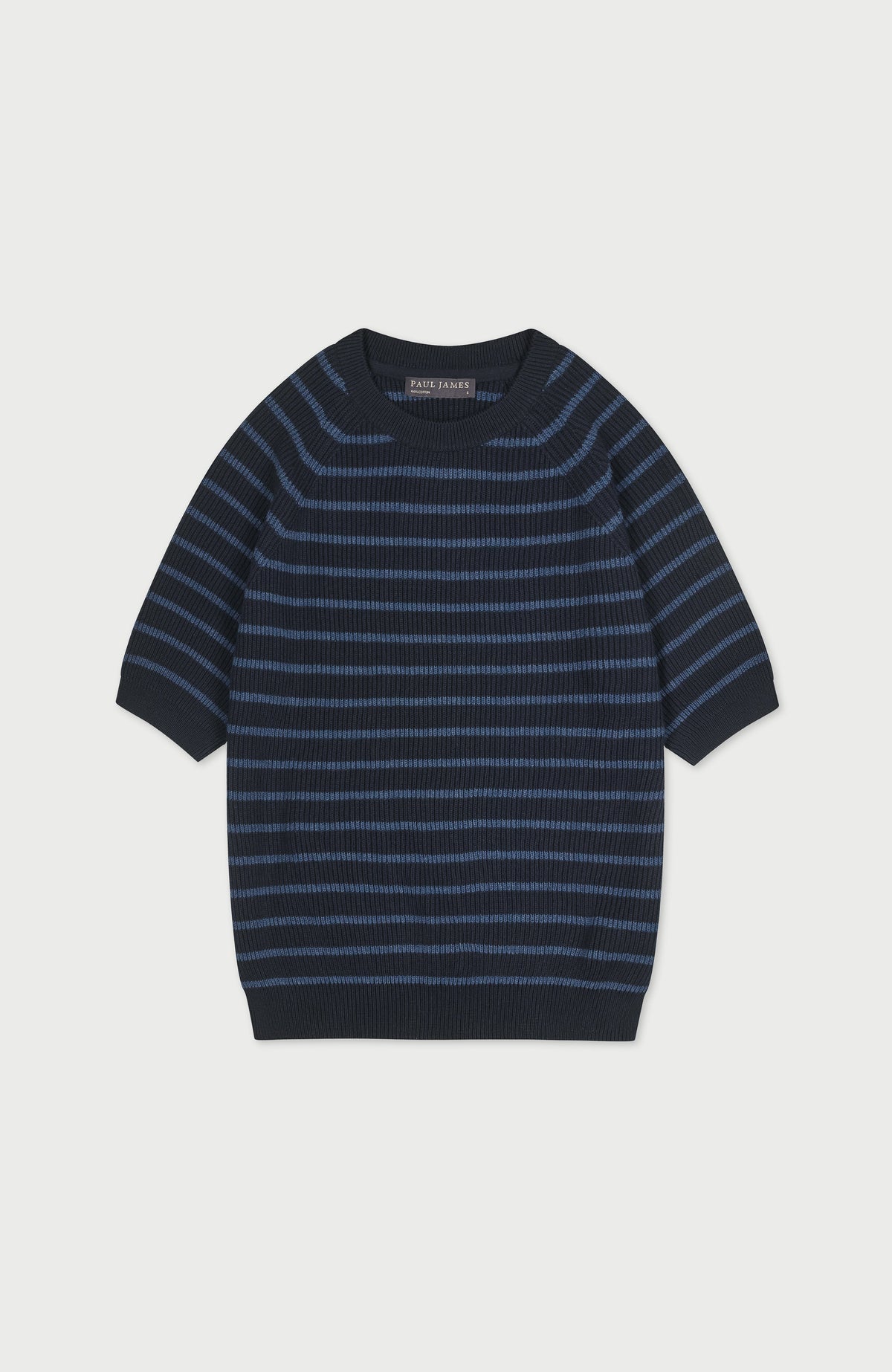 Womens Lightweight Cotton Rib Stripe Top