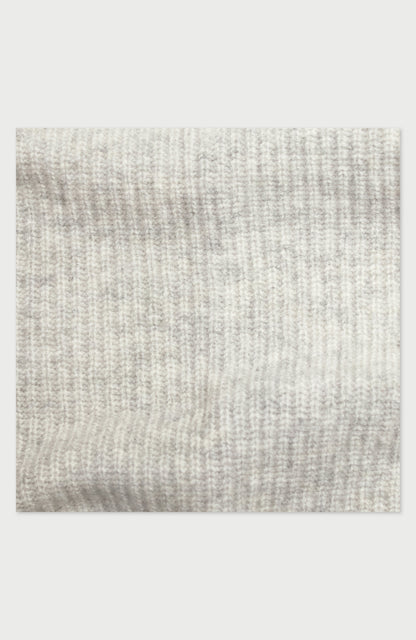 Lambswool Ribbed Triangle Scarf