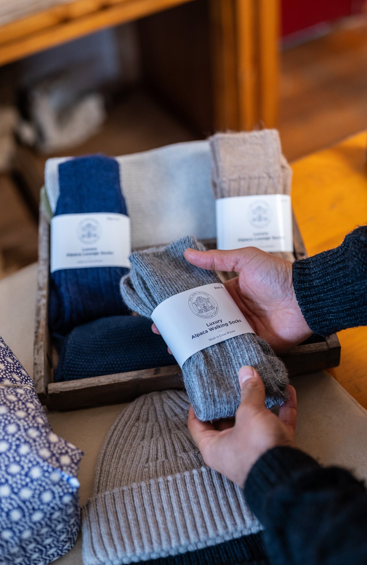Alpaca Cushion Sole Walking Socks