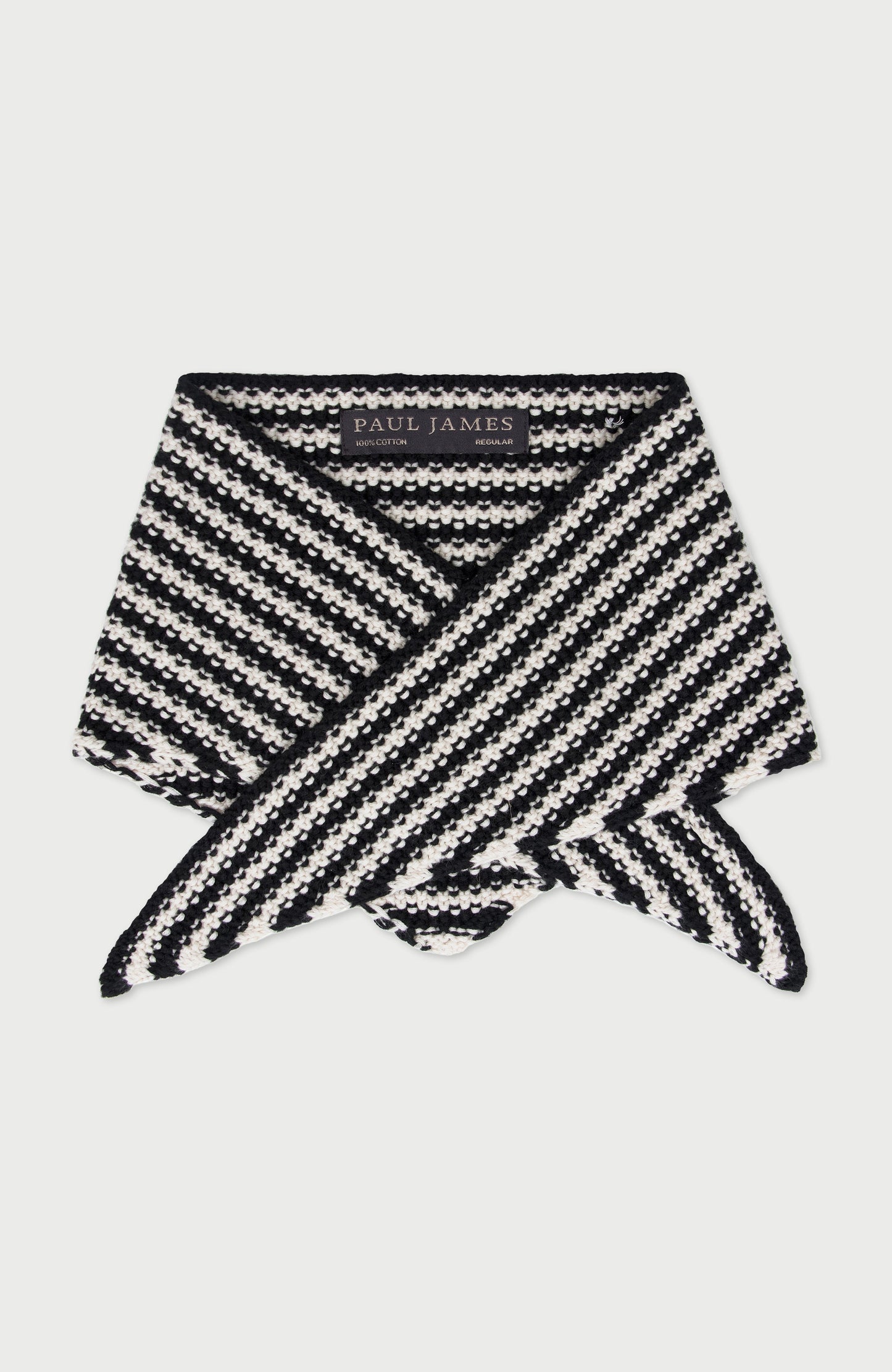 Cotton Textured Stripe Mini Neckerchief