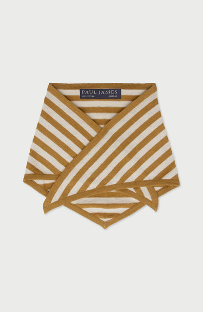Organic Cotton Linen Striped Mini Neckerchief