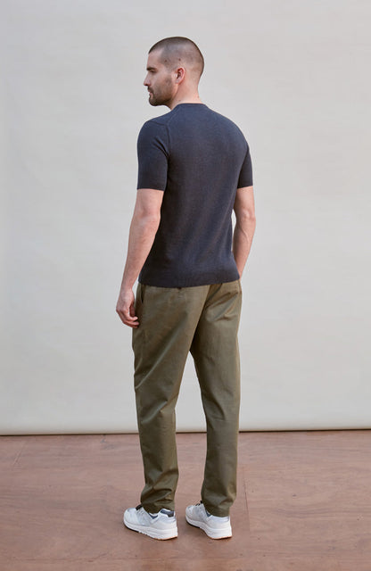 Mens Ultra Fine Cotton Short Sleeve Jumper