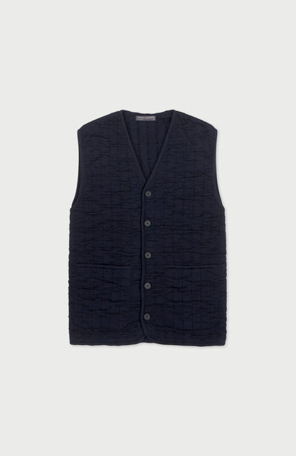 Mens Cotton Quilted Knitted Gilet