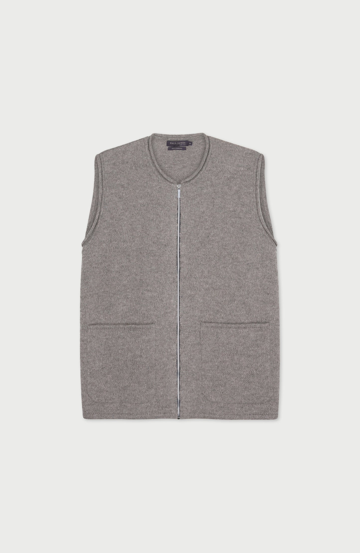 Womens Lambswool Knitted Gilet