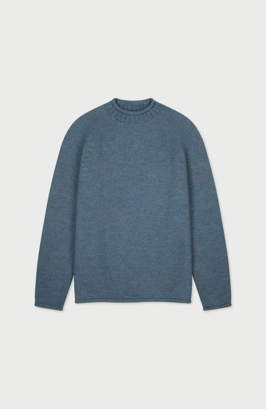 Mens British Wool Fishermans Crew Neck Jumper