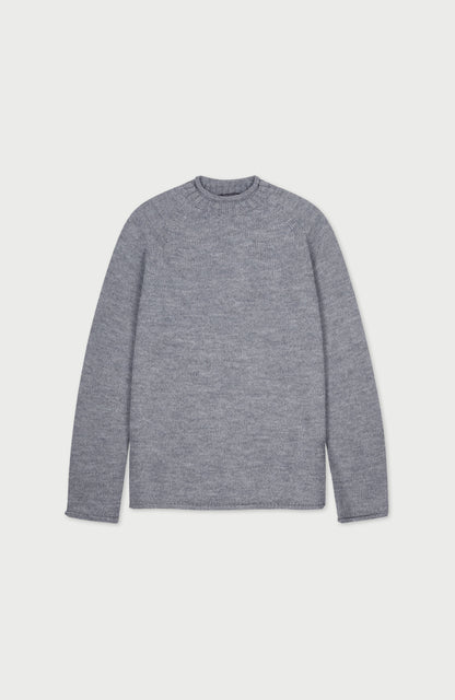 Mens British Wool Fishermans Crew Neck Jumper