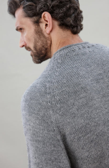 Mens British Wool Fishermans Crew Neck Jumper