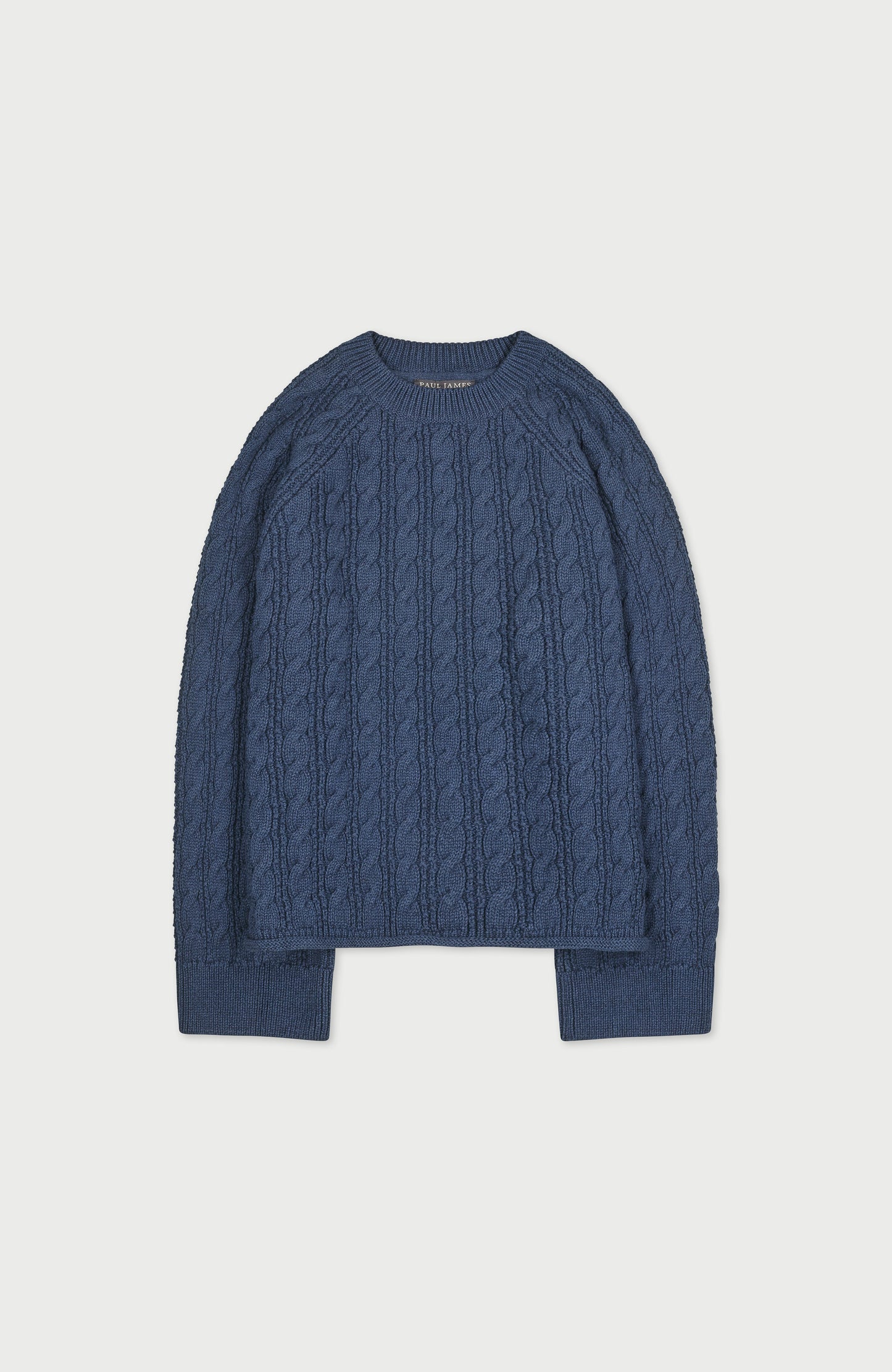 Womens Heavyweight Cotton Textured Cable Jumper