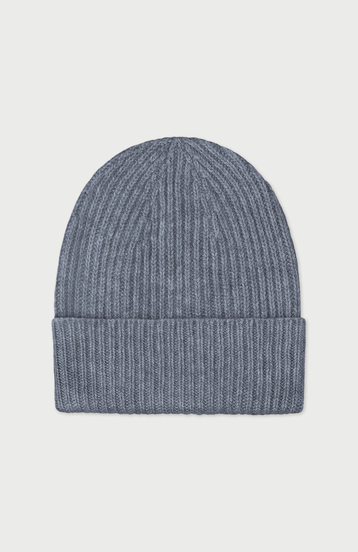 100% Cashmere Ribbed Beanie Hat
