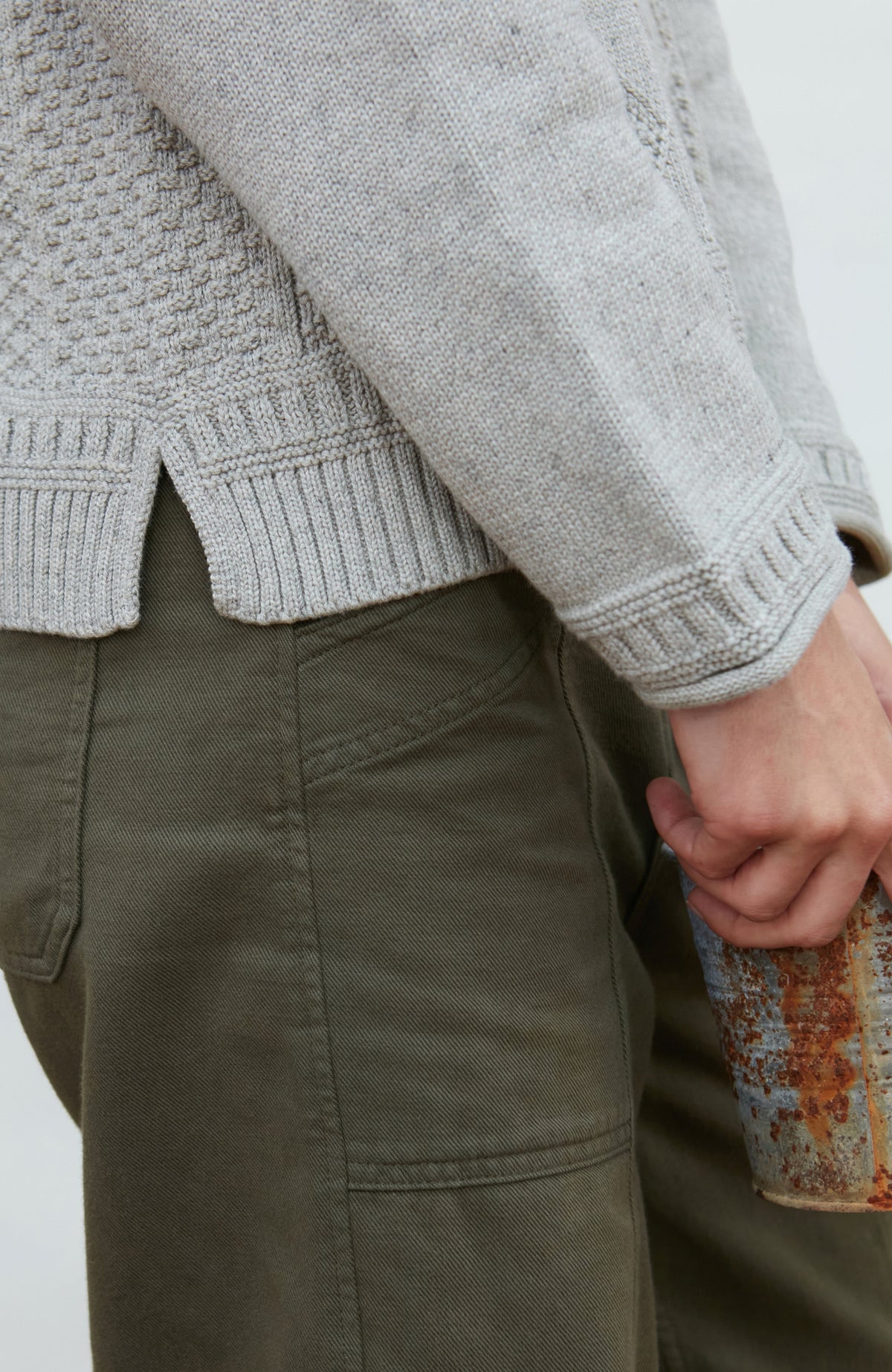 Womens Midweight Cotton Gansey Jumper