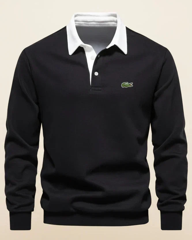LC Refined Long-Sleeve Polo Fleece