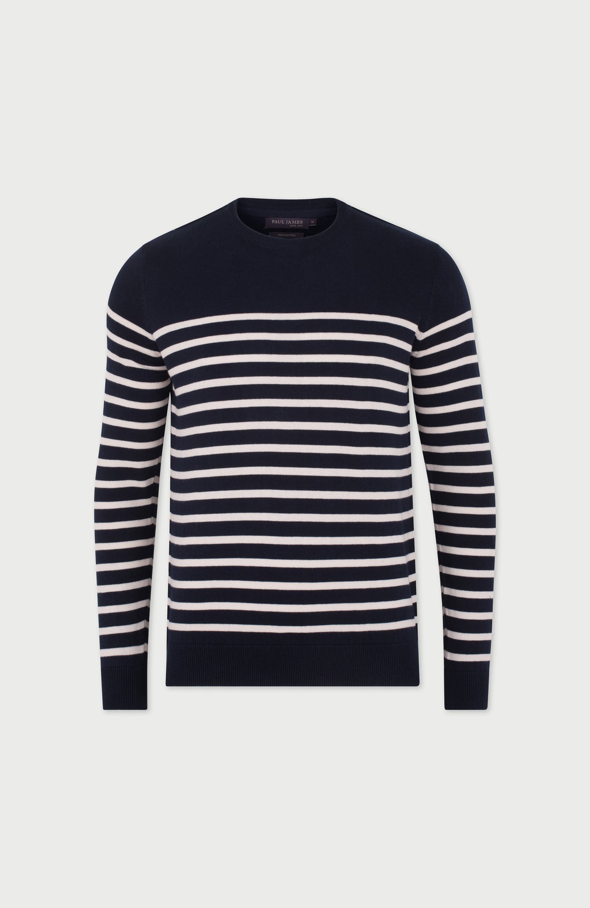 Mens Lightweight Cotton Striped Breton Sweater