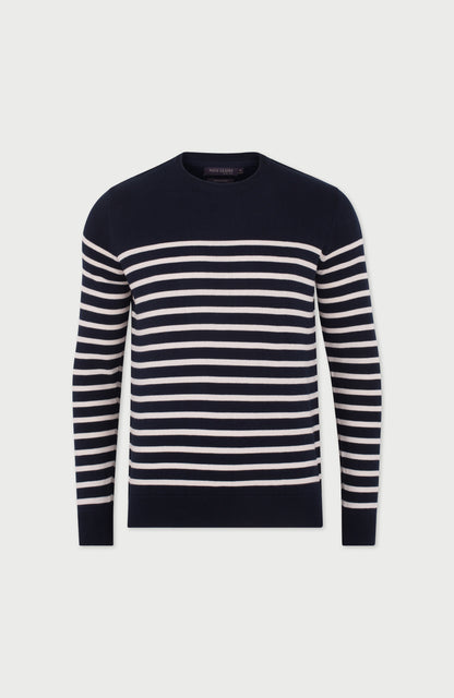 Mens Lightweight Cotton Striped Breton Sweater