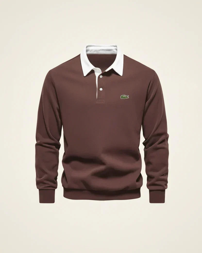 LC Refined Long-Sleeve Polo Fleece