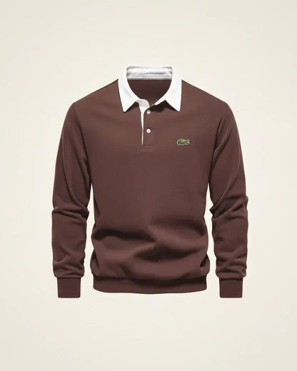 LC Refined Long-Sleeve Polo Fleece