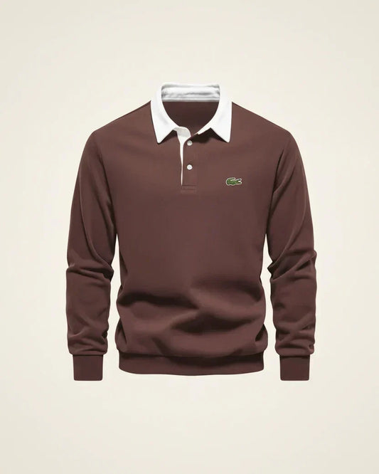 LC Refined Long-Sleeve Polo Fleece