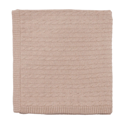 Baby Pure Cotton Fine Gauge Cable Baby Blanket