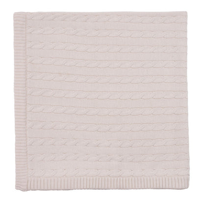 Baby Pure Cotton Fine Gauge Cable Baby Blanket