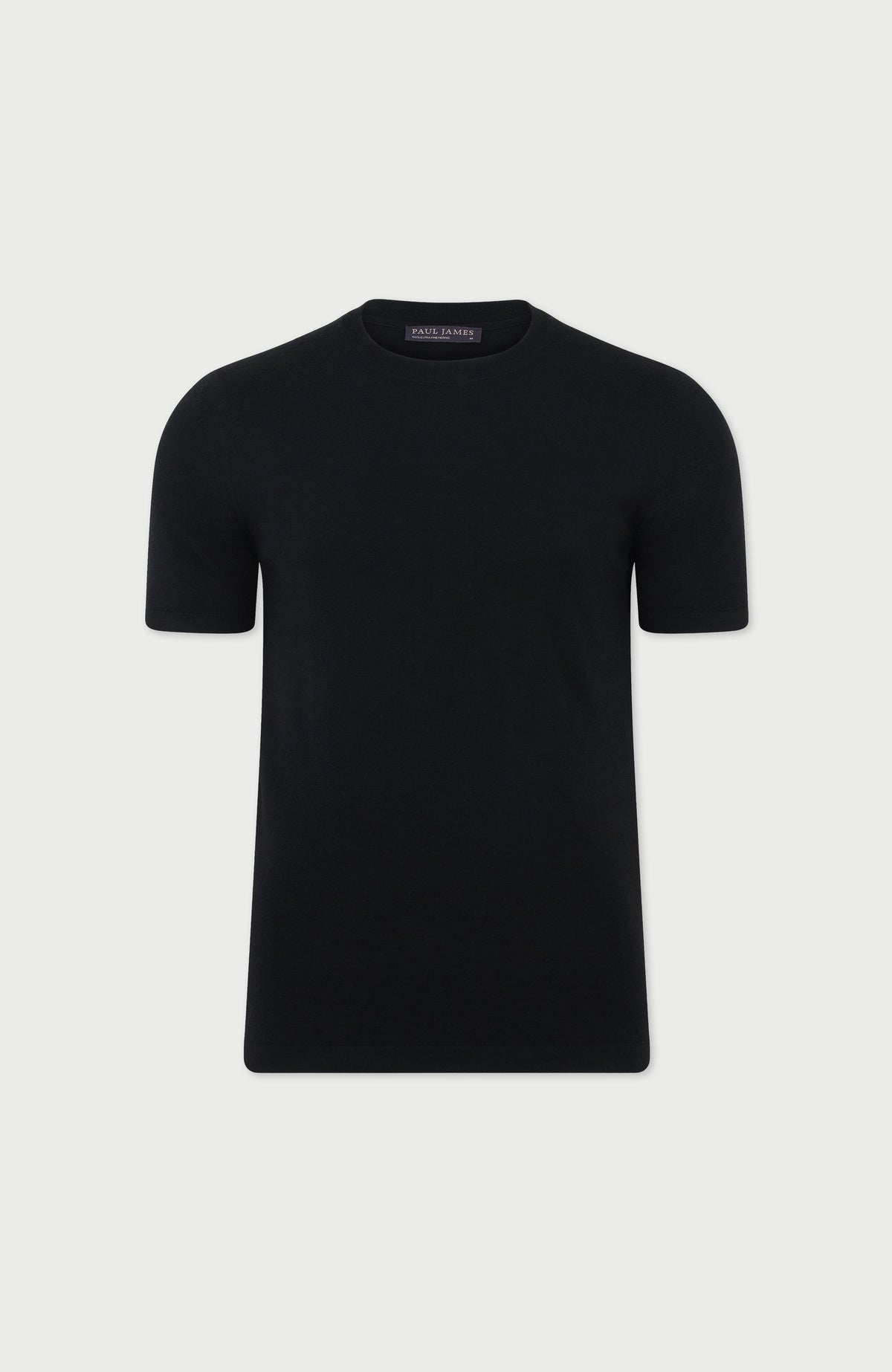 Mens Superfine Merino Wool Knitted T-Shirt