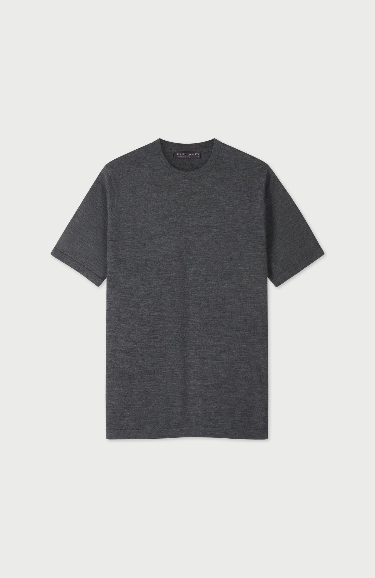 Mens Superfine Merino Wool Knitted T-Shirt