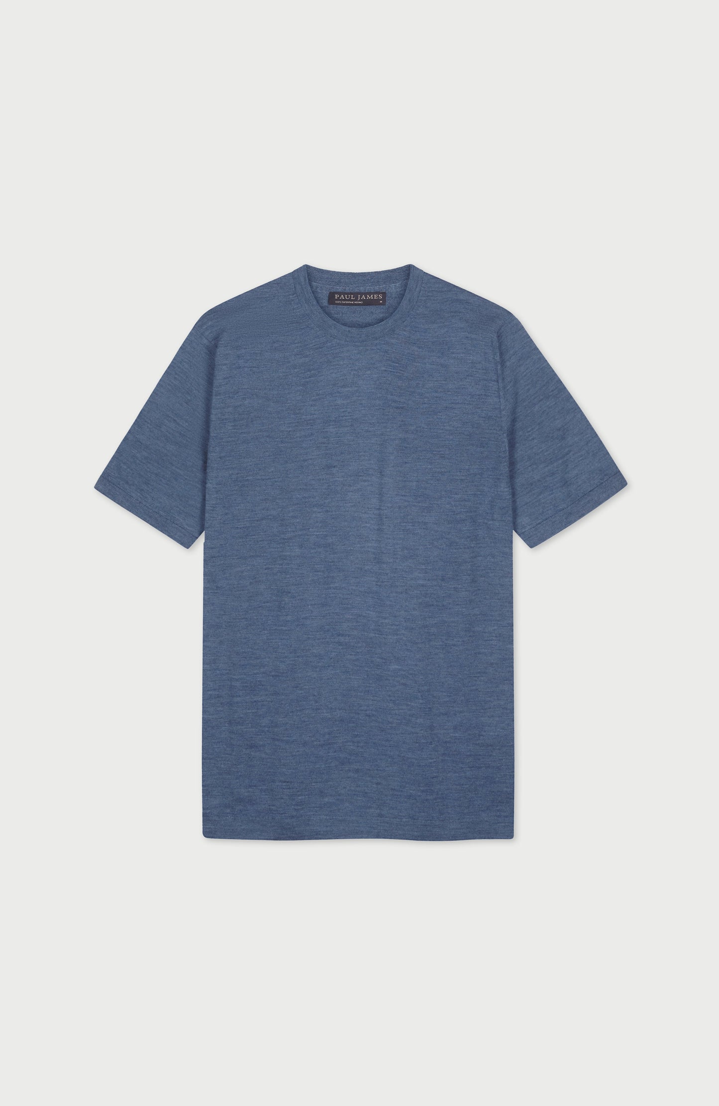 Mens Superfine Merino Wool Knitted T-Shirt