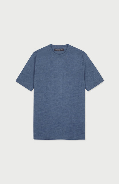 Mens Superfine Merino Wool Knitted T-Shirt