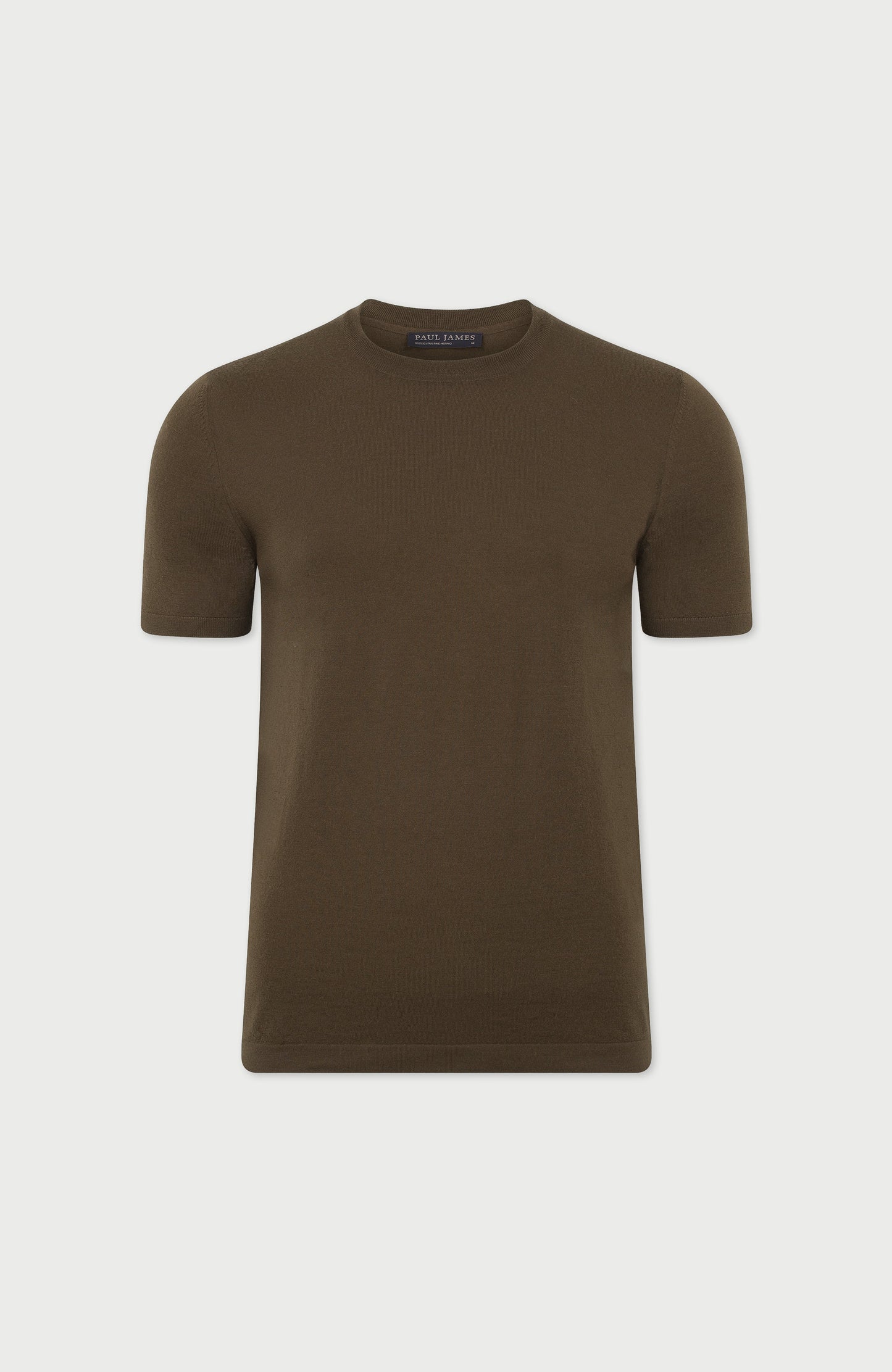 Mens Superfine Merino Wool Knitted T-Shirt