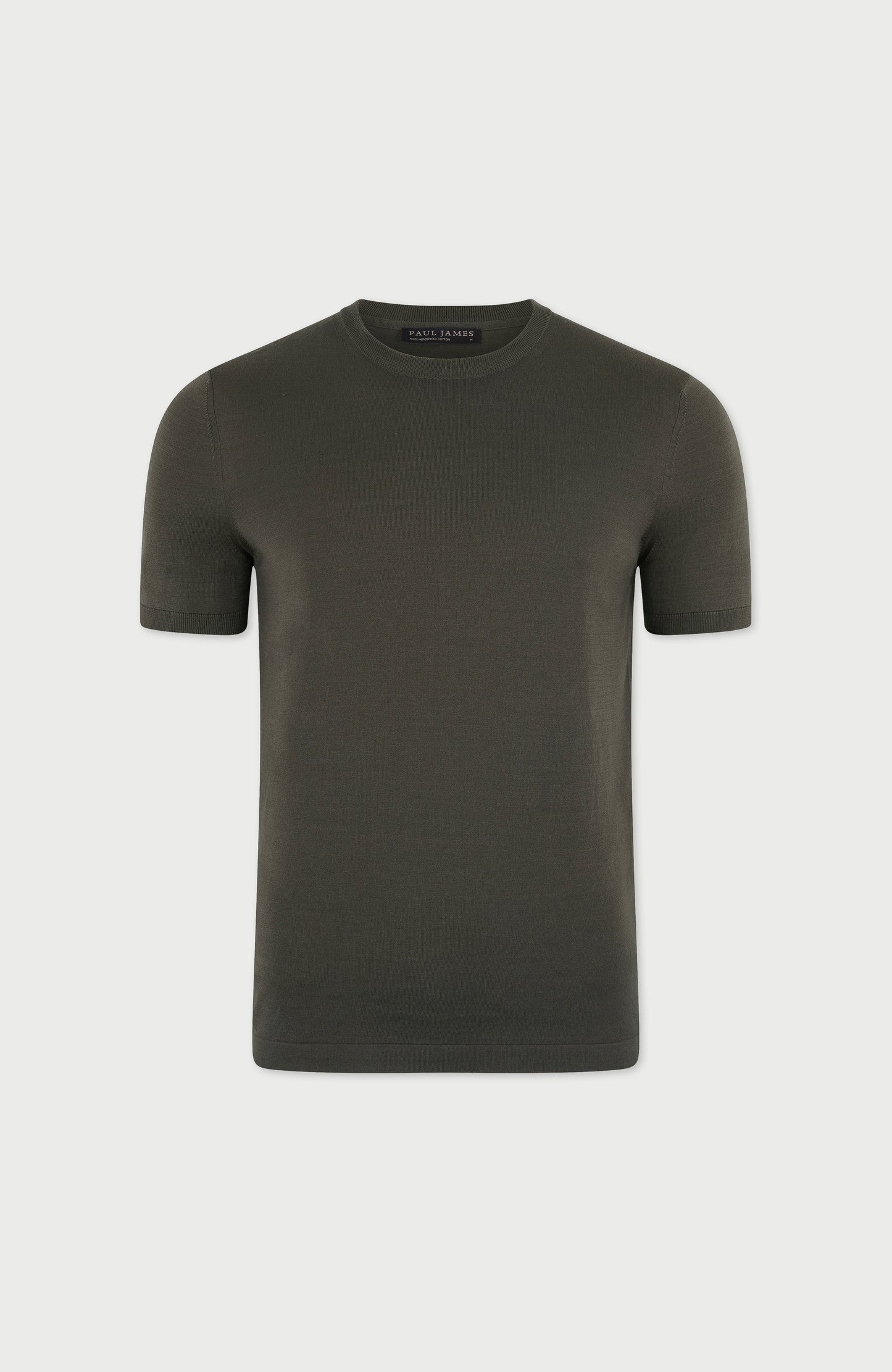 Mens Superfine Mercerised Cotton Knitted T-Shirt