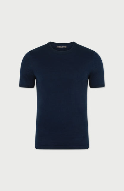 Mens Superfine Mercerised Cotton Knitted T-Shirt