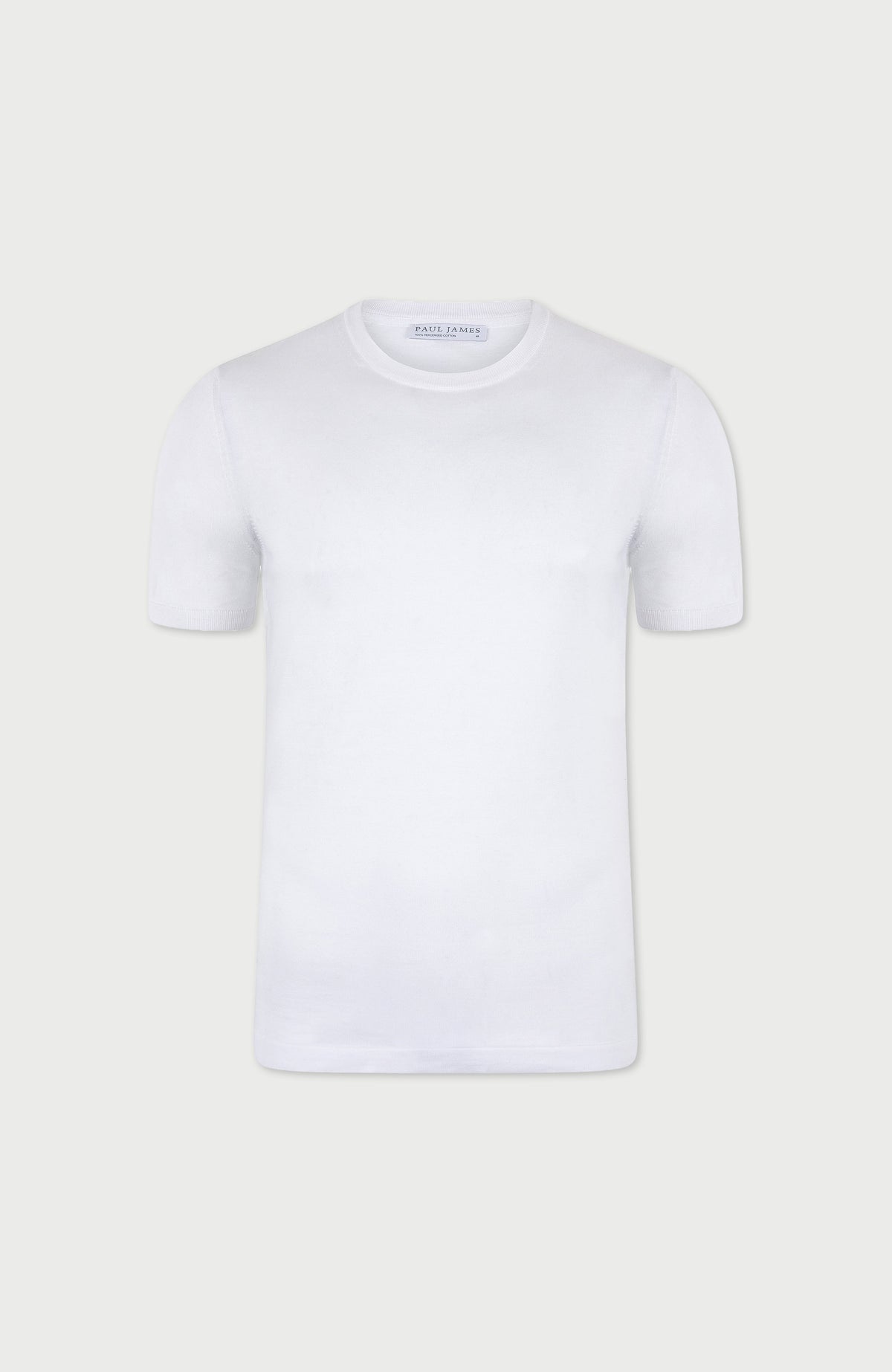Mens Superfine Mercerised Cotton Knitted T-Shirt
